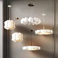 Modern Pendant Lights With Unique White Creative Shapes And Elegant Design