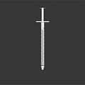 Needle Injection Syringe Medicine 3d model