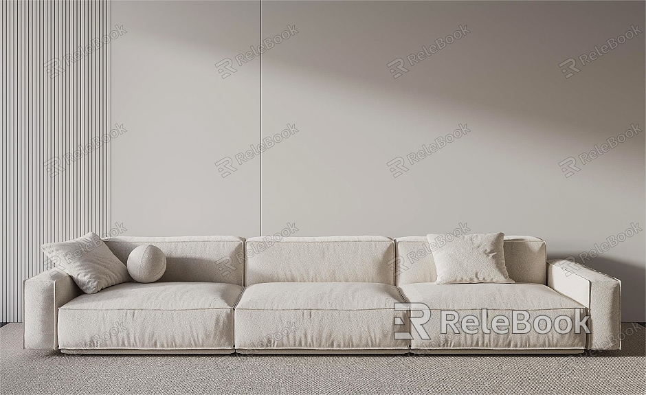 Modern Three-Seat Sofa model