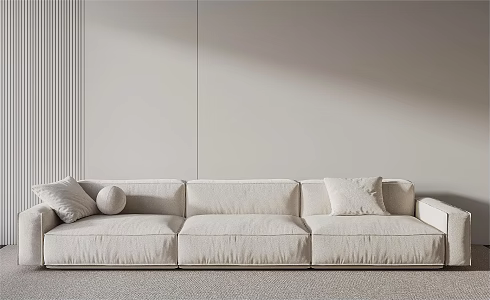Modern Three-Seat Sofa 3d model