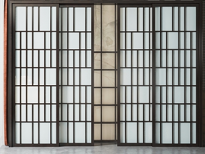 New Chinese-style sliding door model