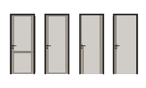 Modern Door Interior Door 3d model