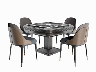 Modern Mahjong Table and Chair Mahjong Table 3d model