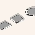 modern ceiling lamp 3d model