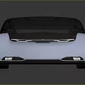 Futuristic Concept Car With Sleek Metallic Body And Black Roof Design