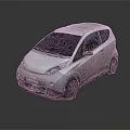 White Small Hatchback Car With Modern Sleek Exterior And Clean Design