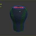 Artistic Modern Sculpture Carving With Cracked Texture And Stitched Glowing Top Design