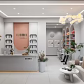 SPA Sauna Lounge Area With Modern Chandeliers Cozy Sofa And Green Plants