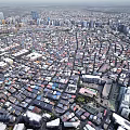 Aerial City Planning Showing Urban Layout With Residential And Commercial Districts