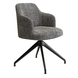 Porada Italian Minimalist Office Chair Office Chair Fabric Office Chair Swivel Chair Book Chair 3d model