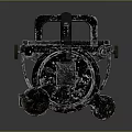 Heavy Duty Mechanical Weapon With Metallic Finish And Intricate Tactical Structure