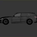 Black Wagon Car With Modern Sleek Design And Glossy Exterior Black Alloy Wheels