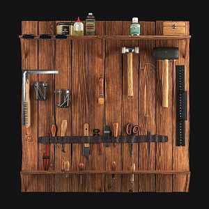 Modern Tool Rack Craftsman Hardware Tool Rack 3d model