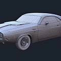 Vintage White Two Door Muscle Car With Classic Design And Sleek Body