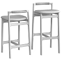 Stylish Wooden Bar Stools With Leather And Fabric Seats Modern Design