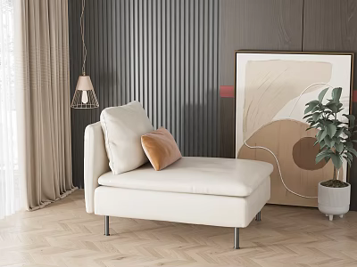 Single sofa 3d model