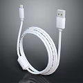 Modern data line wire connection line fast charging line 3d model