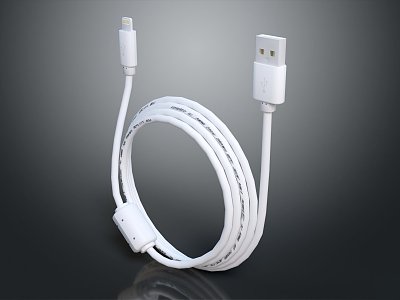 Modern data line wire connection line fast charging line 3d model