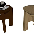 Modern Middle Ancient Corner Table Side Table Tea Table 3d model