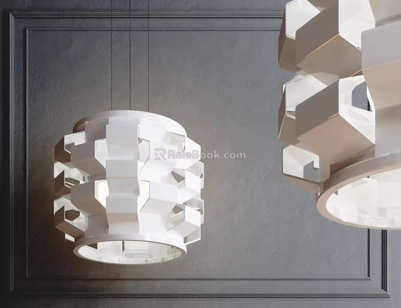 Modern Chandelier Simple Chandelier 3d model