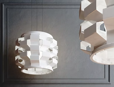 Modern Chandelier Simple Chandelier 3d model