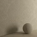 Modern Decorative Component With Textured Spherical Surface And Wall Background