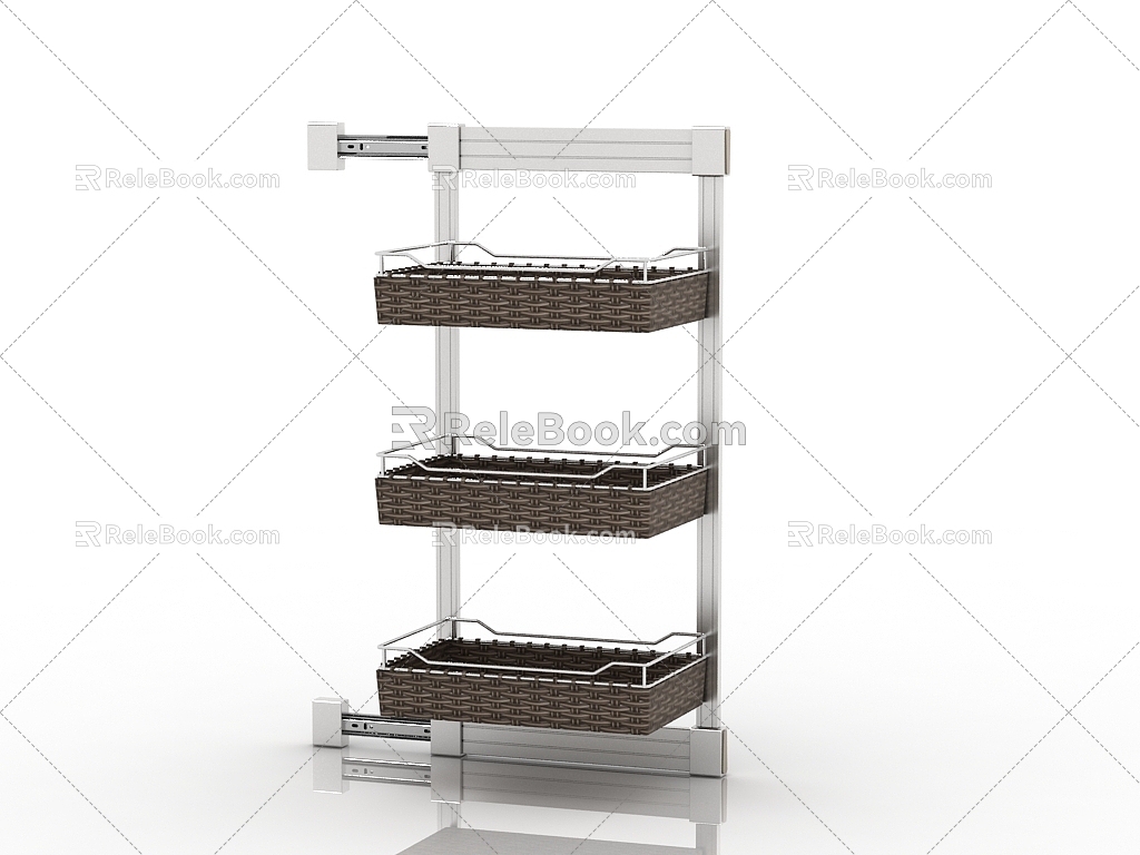 Modern Interior Storage Rack 3d model