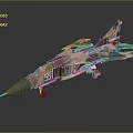 Camouflage Military Fighter Jet Model With Number 85 And Red Star Emblem