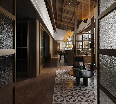 American Cafe 3d model