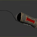 Portable Electronic Device With Metal Casing Red Green Components And Wire On Smooth Surface