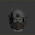 Camouflage Military Tactical Helmet With Goggles Antenna And Protective Design