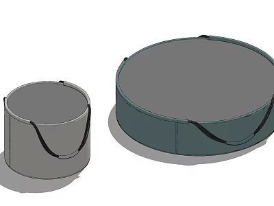 Modern coffee table round coffee table side table 3d model