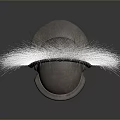 Ancient Roman Battle Weapon Helmet With Metallic Shell And White Feather Plume