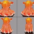 Dumbo octopus with binding and animation octopus squid cartoon octopus squid 3d model