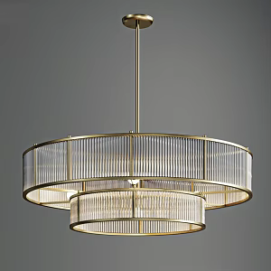 Crystal chandelier 3d model