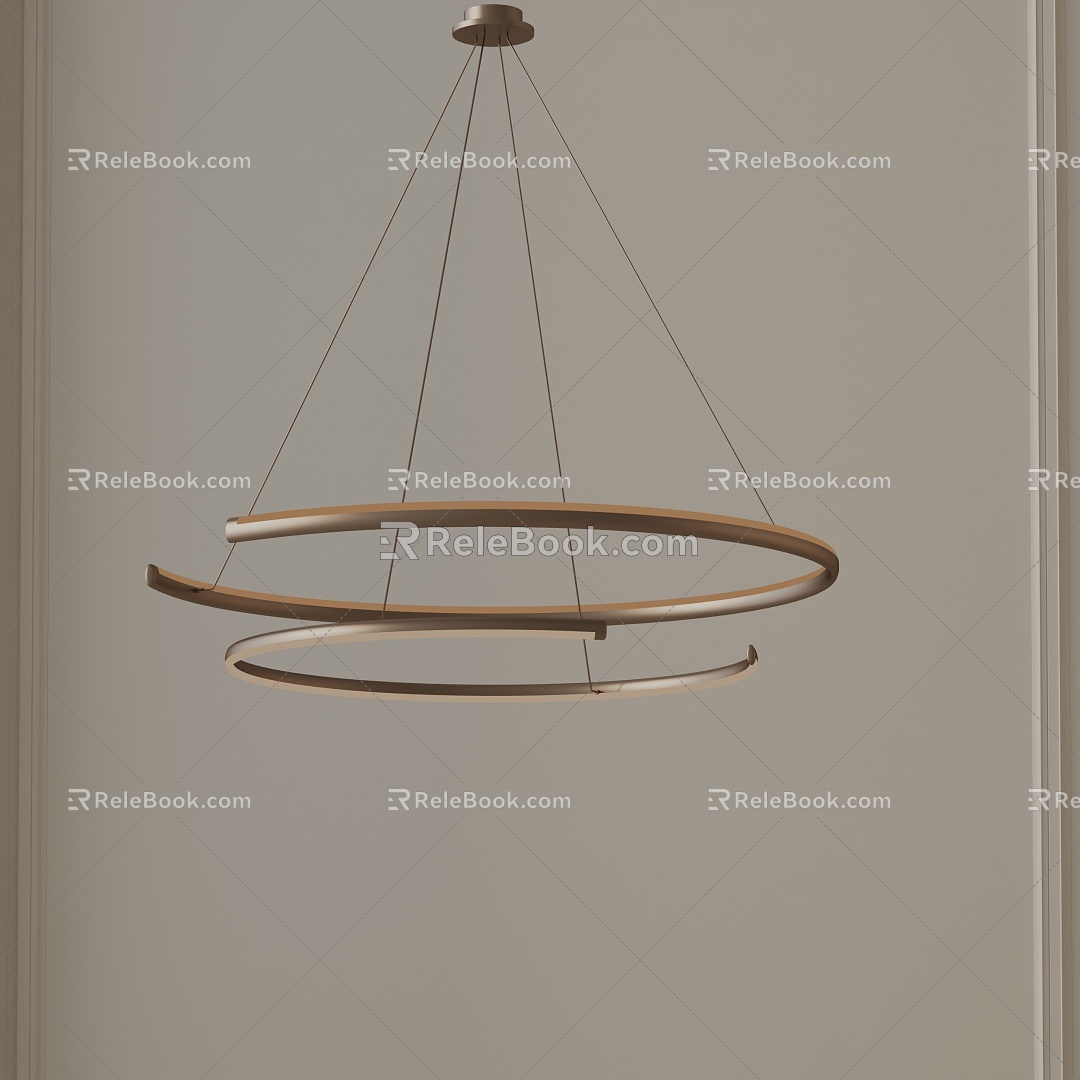 Modern chandelier 3d model