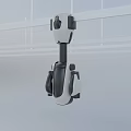 Modern Projection Monitoring Device Wall Mounted Security Surveillance With White Black Design