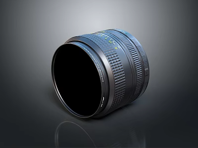 Computer Compatible External Camera Lens With Manual Focus Control And Buttons 3d model