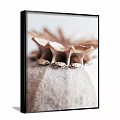 Modern Botanical Art Painting With Intricate Plant Details For Home Wall Decor