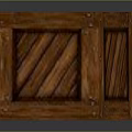 Vintage Wooden Box With Woven Texture Metal Rivets And Cubic Shape Design