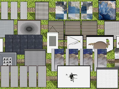 Diverse Wall Art Collection With Various Patterns Textures And Designs For Home Decor 3d model