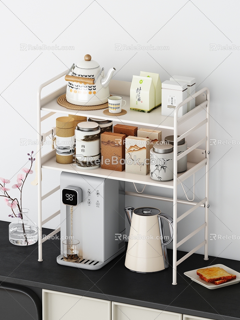 Tea Cup Storage Rack 3d model