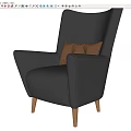 Single Sofa Single Chair Recliner Chair Leisure Chair Lazy Sofa Lazy Chair 3d model
