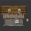 Traditional Cottage Building with Orange Tiled Roof Timber Frame Stone Walls and Wooden Windows