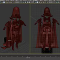 Fantasy Hooded Cloak Armor Costume With Black Detailed Design And Long Robe