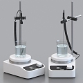 Magnetic Stirrer Beaker Experimental Equipment Electronic Scale Experimental Instrument 3d model