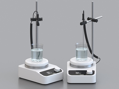 Magnetic Stirrer Beaker Experimental Equipment Electronic Scale Experimental Instrument 3d model