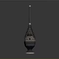 Various Colored Decorative Metal Lanterns With Intricate Designs And Reflections