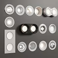Different Styles of Modern Downlights and Spotlights for Interior Lighting Design