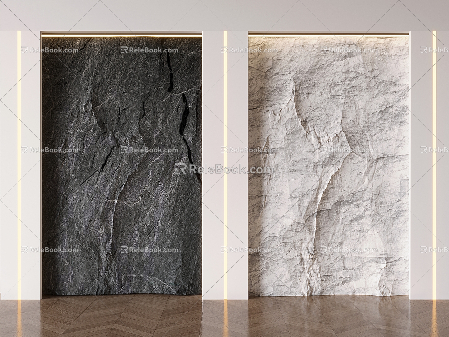 Rock background wall rubble culture rock background wall stone wall stone wall molten rock 3d model